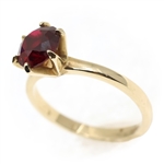 10K YELLOW GOLD LAB-CREATED RUBY FASHION RING