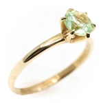 10K YELLOW GOLD GREEN SPINEL FASHION RING