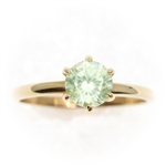 10K YELLOW GOLD GREEN SPINEL FASHION RING