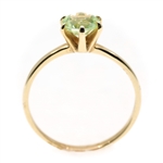 10K YELLOW GOLD GREEN SPINEL FASHION RING