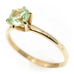 10K YELLOW GOLD GREEN SPINEL FASHION RING