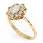 10K YELLOW GOLD OPAL FASHION RING