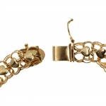 14K YELLOW GOLD HEART BRACELET
