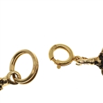 14K YELLOW GOLD SOFTSTONE FASHION BRACELET