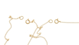 10K YELLOW GOLD BLUE SPINEL & RUBY FASHION NECKLACES