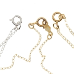 14K YELLOW & WHITE GOLD NECKLACES 