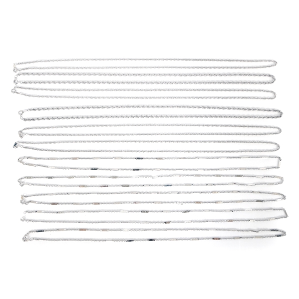 STERLING SILVER 24" CHAIN NECKLACES