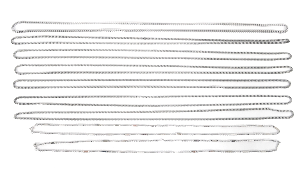 STERLING SILVER CHAIN NECKLACES
