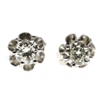 14K WHITE GOLD 0.42 CTW DIAMOND STUD EARRINGS