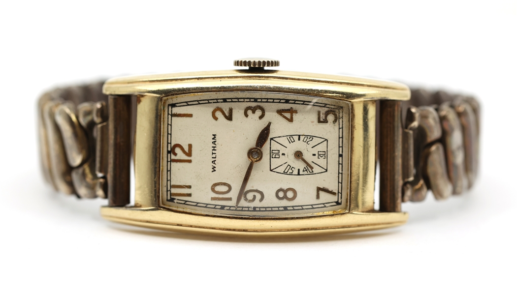 MENS WALTHAM GOLD-FILLED CASE MECHANICAL WRISTWATCH