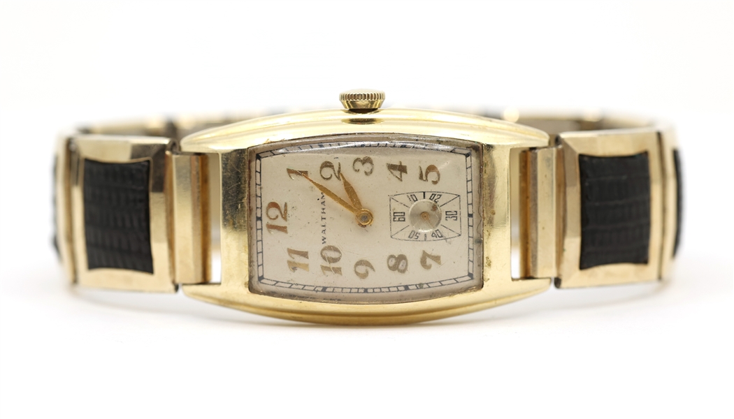 MENS WALTHAM GOLD-FILLED CASE MECHANICAL WRISTWATCH