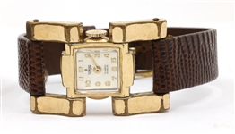 MEN'S GOLD-FILLED CASE DRIVERS MECHANICAL WRISTWATCHES