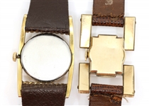 MEN'S GOLD-FILLED CASE DRIVERS MECHANICAL WRISTWATCHES