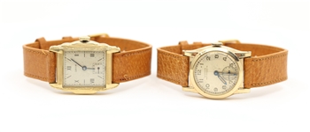 MENS GOLD-FILLED CASE MECHANICAL WRISTWATCHES