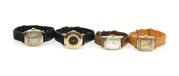 MENS GOLD-FILLED CASE MECHANICAL WRISTWATCHES