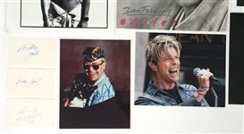 ROCK MUSICIAN AUTOGRAPHS - JOEL, JOHN, BOWIE, & STING