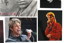 ROCK MUSICIAN AUTOGRAPHS - JOEL, JOHN, BOWIE, & STING