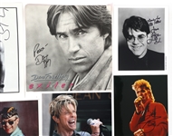 ROCK MUSICIAN AUTOGRAPHS - JOEL, JOHN, BOWIE, & STING