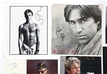 ROCK MUSICIAN AUTOGRAPHS - JOEL, JOHN, BOWIE, & STING