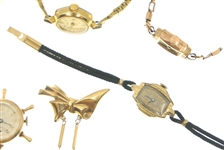 LADIES GOLD-FILLED & STEEL MECHANICAL WRISTWATCHES