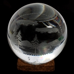 GRAF ZEPPELIN ETCHED CRYSTAL BALL