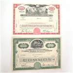 1952-1969 AMERICAN STOCK CERTIFICATES