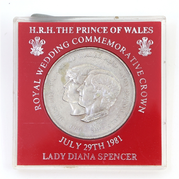 1981 CHARLES & DIANA WEDDING COMMEMORATIVE CROWN COIN