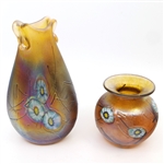 HERBERT A. THOMAS GLASS VASES