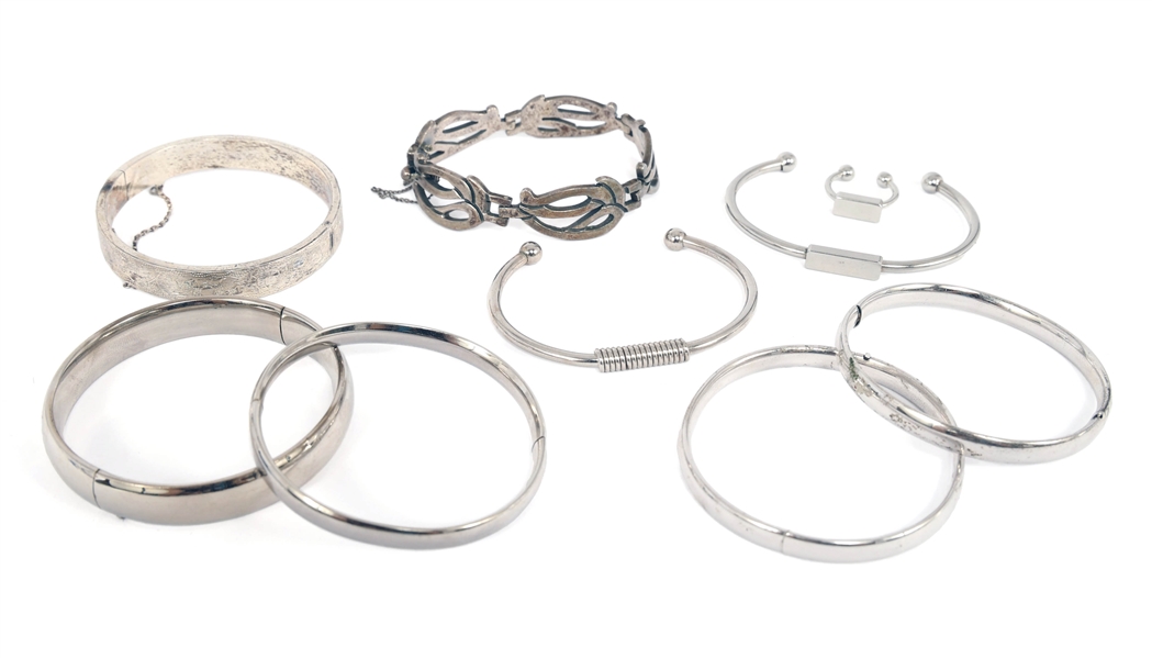 STERLING SILVER BRACELETS & RING