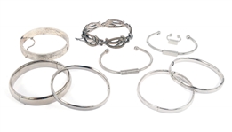 STERLING SILVER BRACELETS & RING