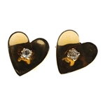 14K YELLOW GOLD DIAMOND STUD EARRINGS - 5 PAIRS