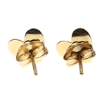 14K YELLOW GOLD DIAMOND STUD EARRINGS - 5 PAIRS