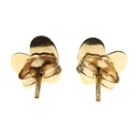 14K YELLOW GOLD DIAMOND STUD EARRINGS - 5 PAIRS