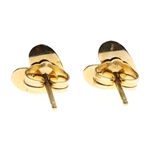 14K YELLOW GOLD DIAMOND STUD EARRINGS - 5 PAIRS