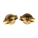 14K YELLOW GOLD DIAMOND STUD EARRINGS - 5 PAIRS