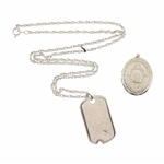 STERLING SILVER PENDANTS, CUFF LINKS, & NECKLACE
