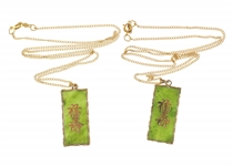 GOLD-TONE JADE JEWELRY