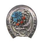 STERLING SILVER MORTY JOHNSON BELT BUCKLE & WATCH CUFF