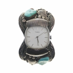 STERLING SILVER MORTY JOHNSON BELT BUCKLE & WATCH CUFF