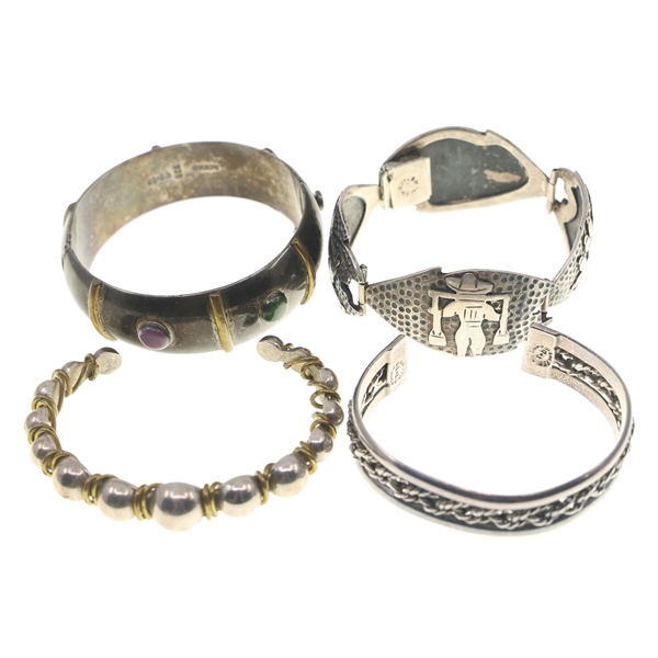 STERLING SILVER TAXCO BRACELETS