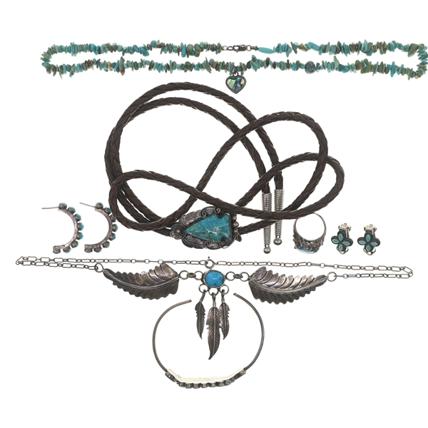 STERLING SILVER TURQUOISE JEWELRY