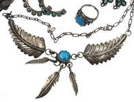 STERLING SILVER TURQUOISE JEWELRY