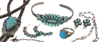 STERLING SILVER TURQUOISE JEWELRY