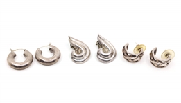 STERLING SILVER EARRINGS & RINGS