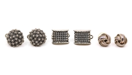 STERLING SILVER EARRINGS & RINGS