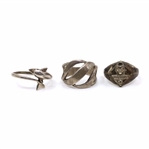 STERLING SILVER EARRINGS & RINGS
