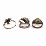 STERLING SILVER EARRINGS & RINGS