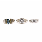 STERLING SILVER EARRINGS & RINGS