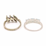 STERLING SILVER EARRINGS & RINGS
