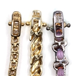 STERLING SILVER EARRINGS & BRACELETS